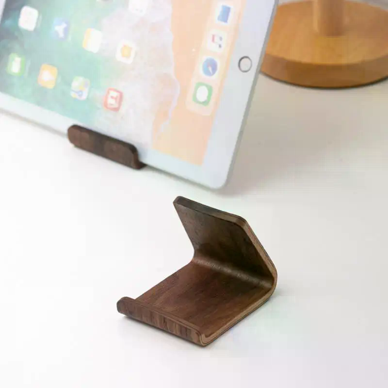 Display Stand Wood - Yaratıcı Ev Ofis Masaüstü Dekor Ceviz