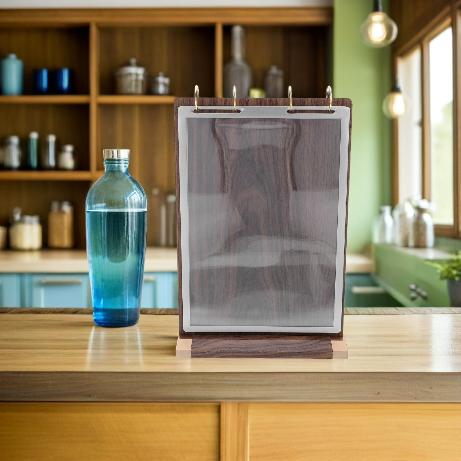 6 Sayfa A4 Ceviz Ağacı Menü Tu - Display Stand Wood incelemesi ve fiyatı