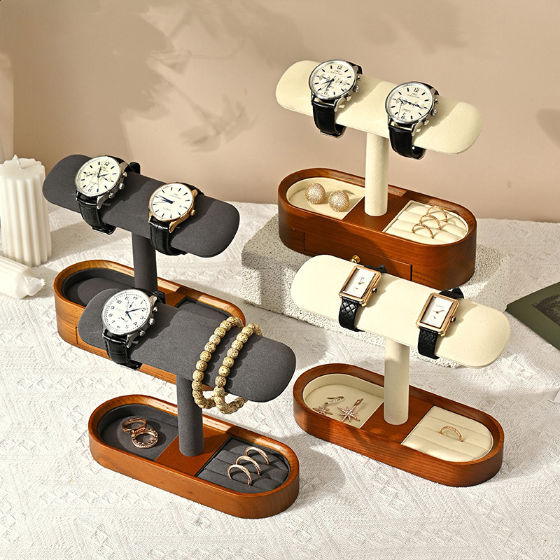 Oirlv katı ahşap saat organiza - Display Stand Wood incelemesi ve fiyatı