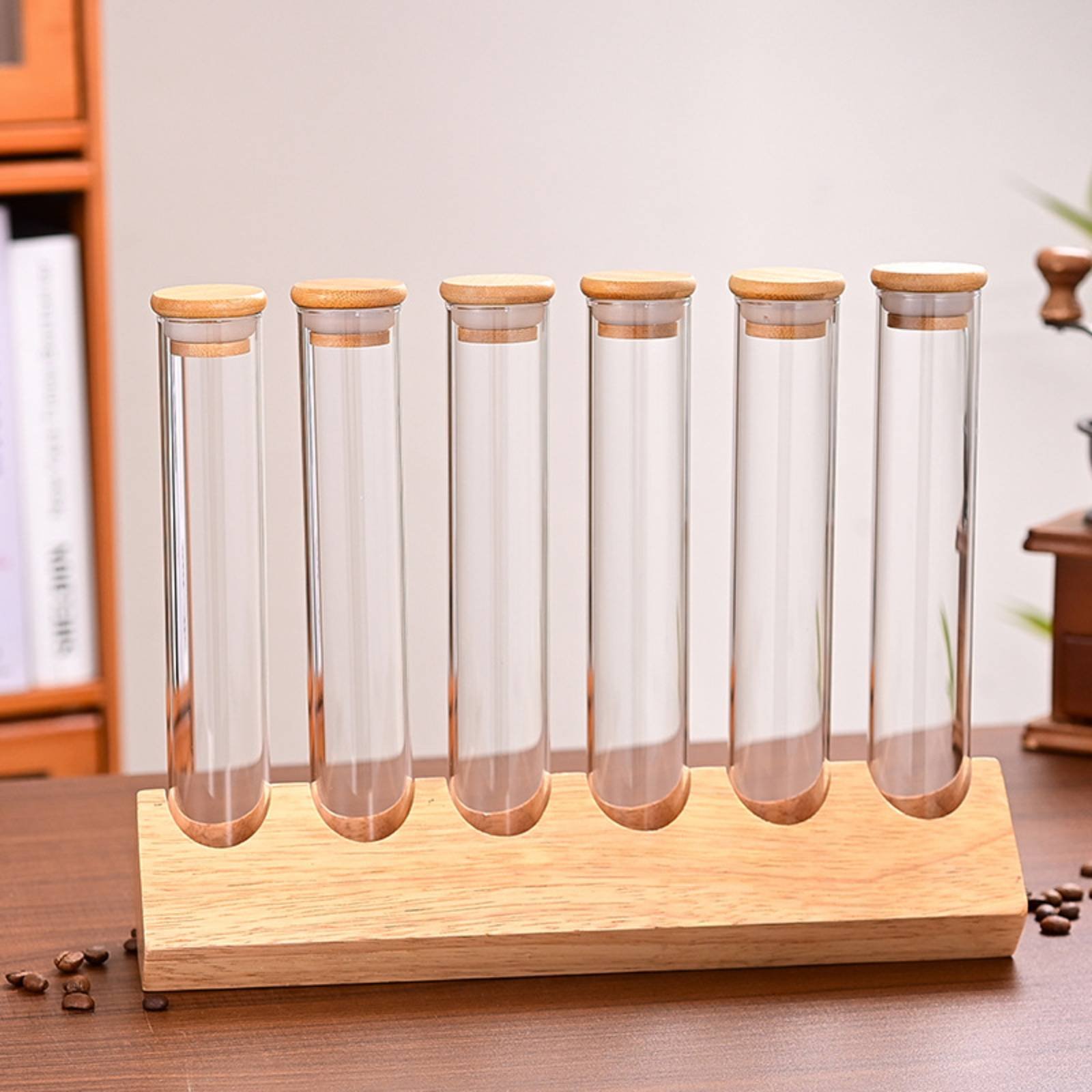 Ahşap Standlı Cam Tüp Kap Seti - Display Stand Wood incelemesi ve fiyatı